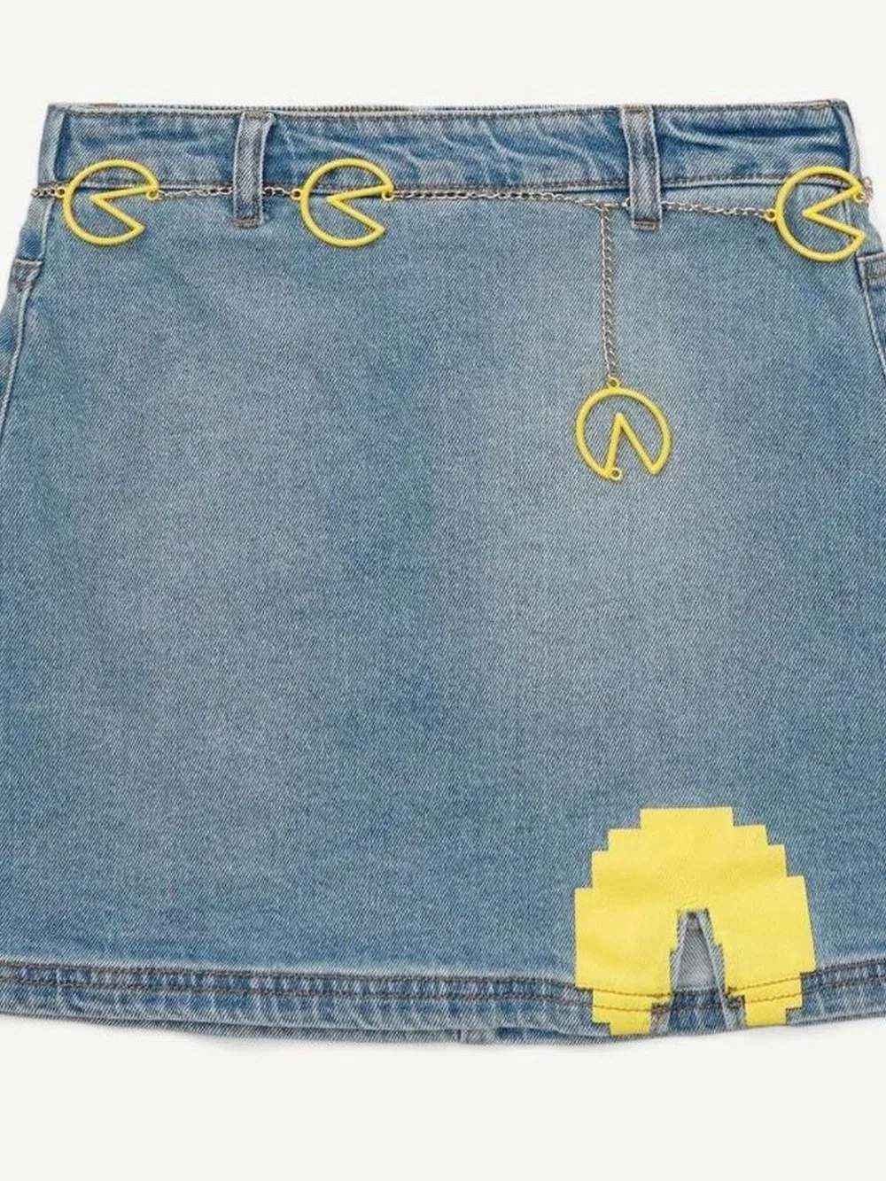 Justice Girls' Denim PAC Man Skort 7/8